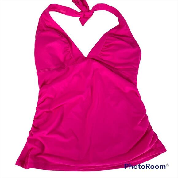 Athleta Shirrendipity Halter Tankini Pink top size XS - Picture 1 of 10